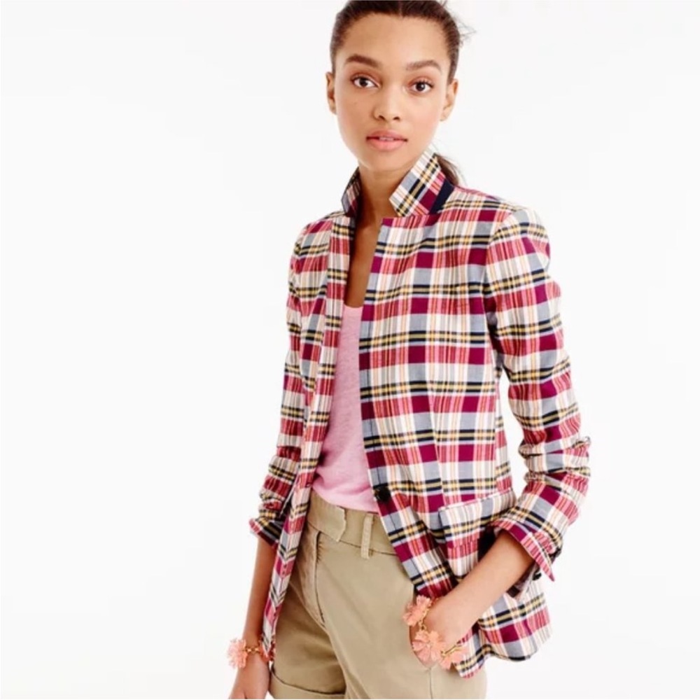 J Crew Regent Blazer in Vintage Plaid